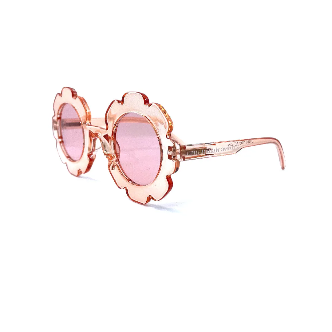 Flower Shades (Clear Apricot) - Childrens Sunglasses