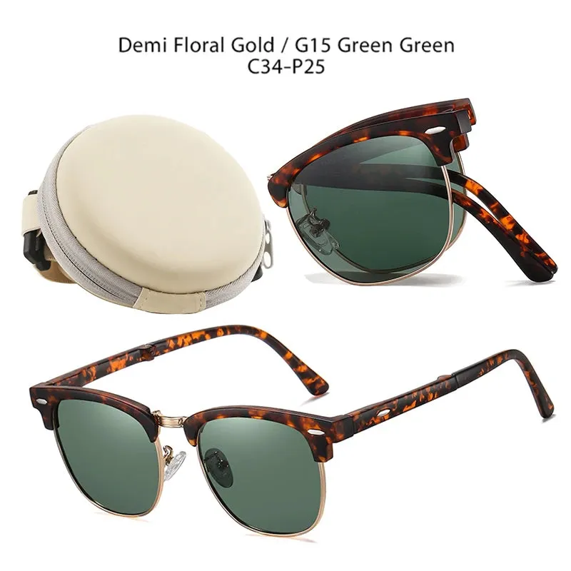 Folding Pocket HD Polarized Classic Driving Sunglasses