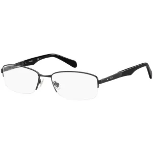 Fossil Men's Eyeglasses - Matt Black Metal Rectangular Frame | FOSSIL FOS 7015 003