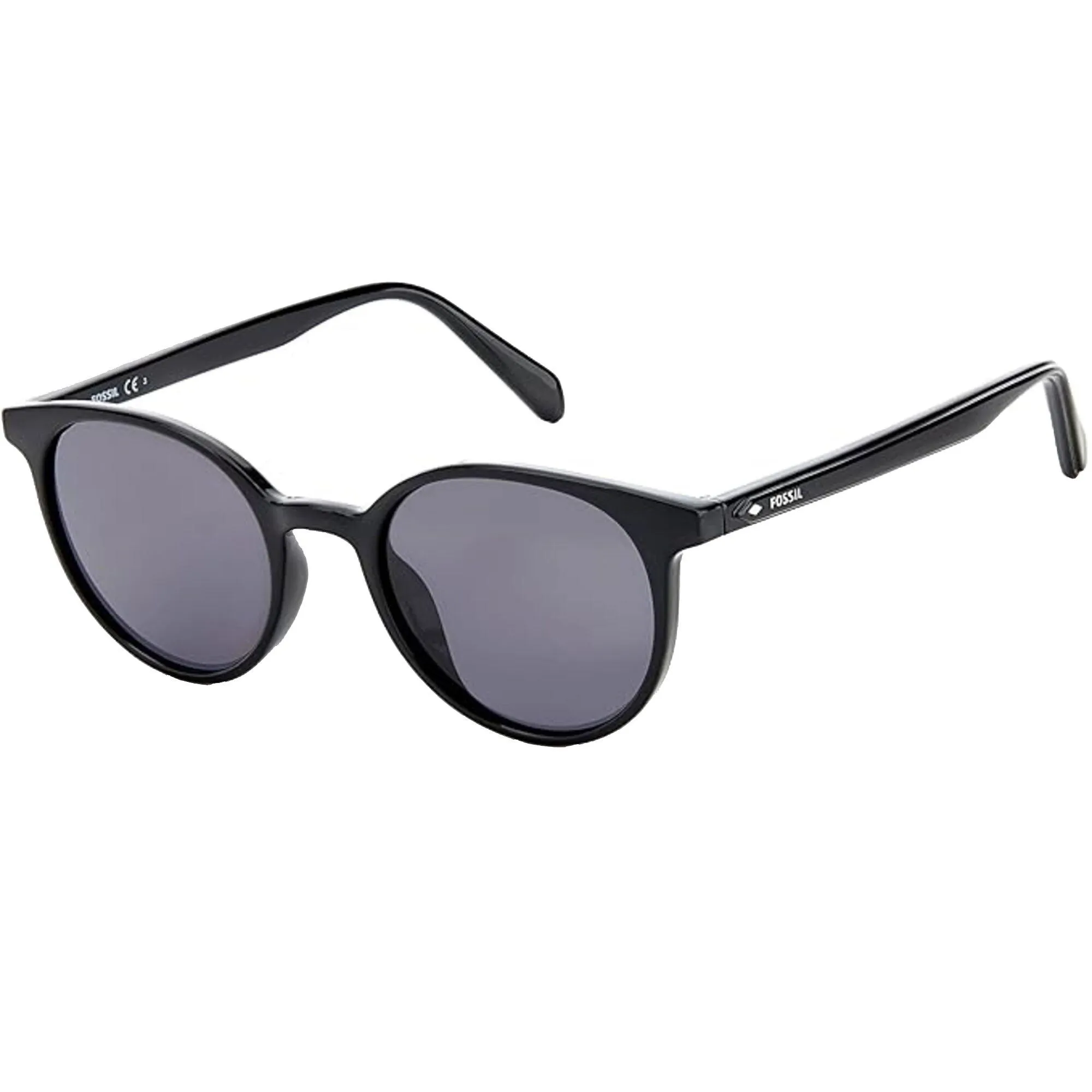 Fossil Unisex Sunglasses - Black Cat Eye Frame Grey Lens | FOSSIL FOS 3115/G/S S