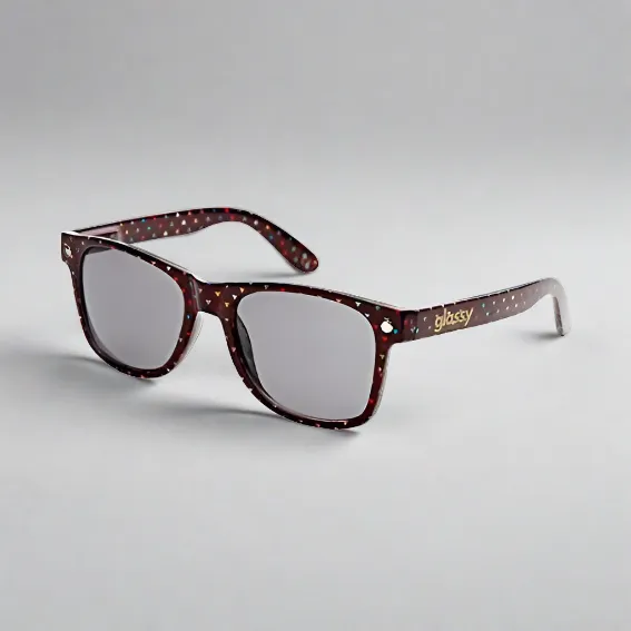Fourstar x Glassy Confetti Shades Sunglasses Brown