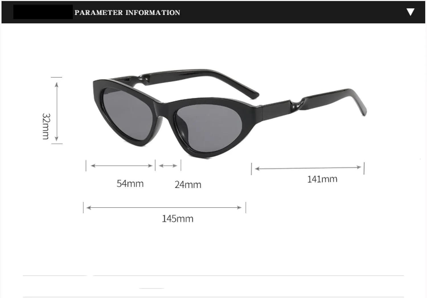 Frame Retro Cat Eye Sunglasses Punk Glasses Men's Women's