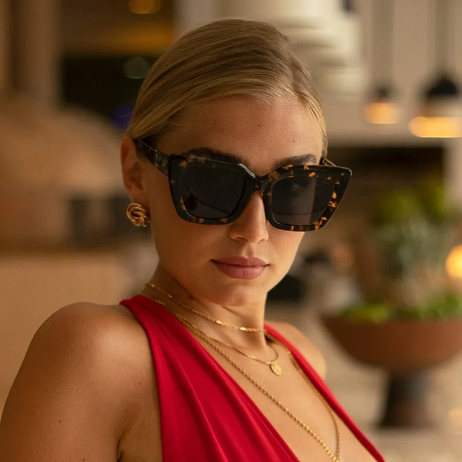 Freyrs Eyewear Portofino Acetate Oversized Cat Eye Sunglasses