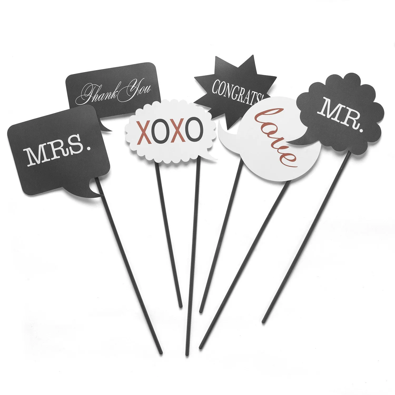 Funny Wedding Party Photo Prop Set