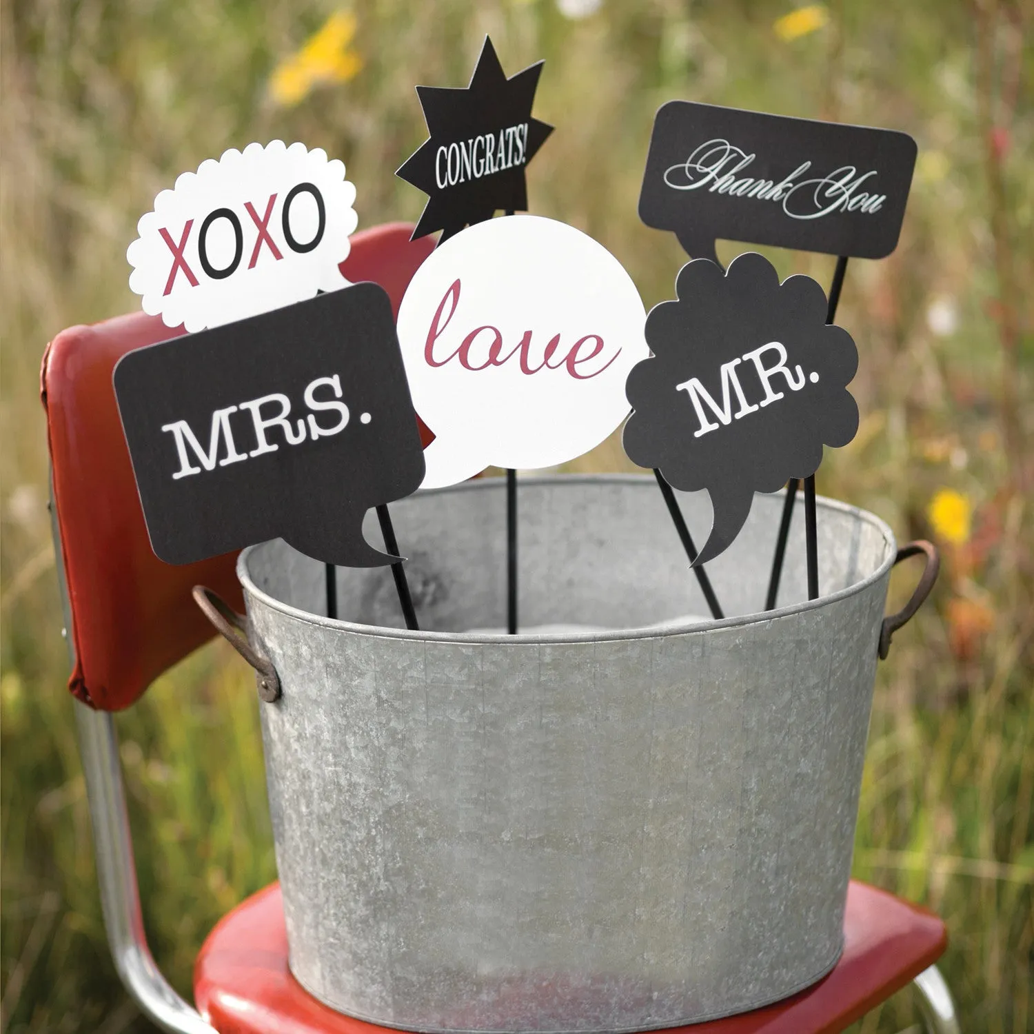 Funny Wedding Party Photo Prop Set
