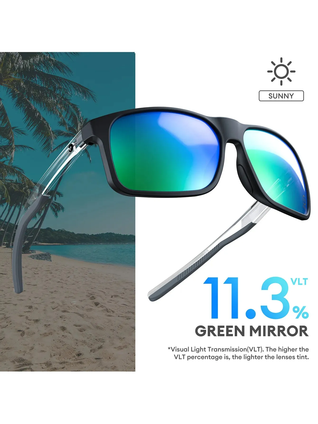 G2RISE Polarised Sunglasses Men Women UV400 Protection - with Strap & Case for Fishing Driving Running Golf Outdoors Sports