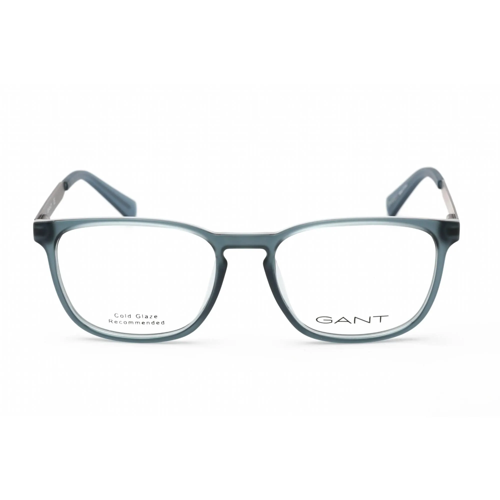 Gant Men's Eyeglasses - Clear Demo Lens Full Rim Blue Rectangular Frame | GA3217 092