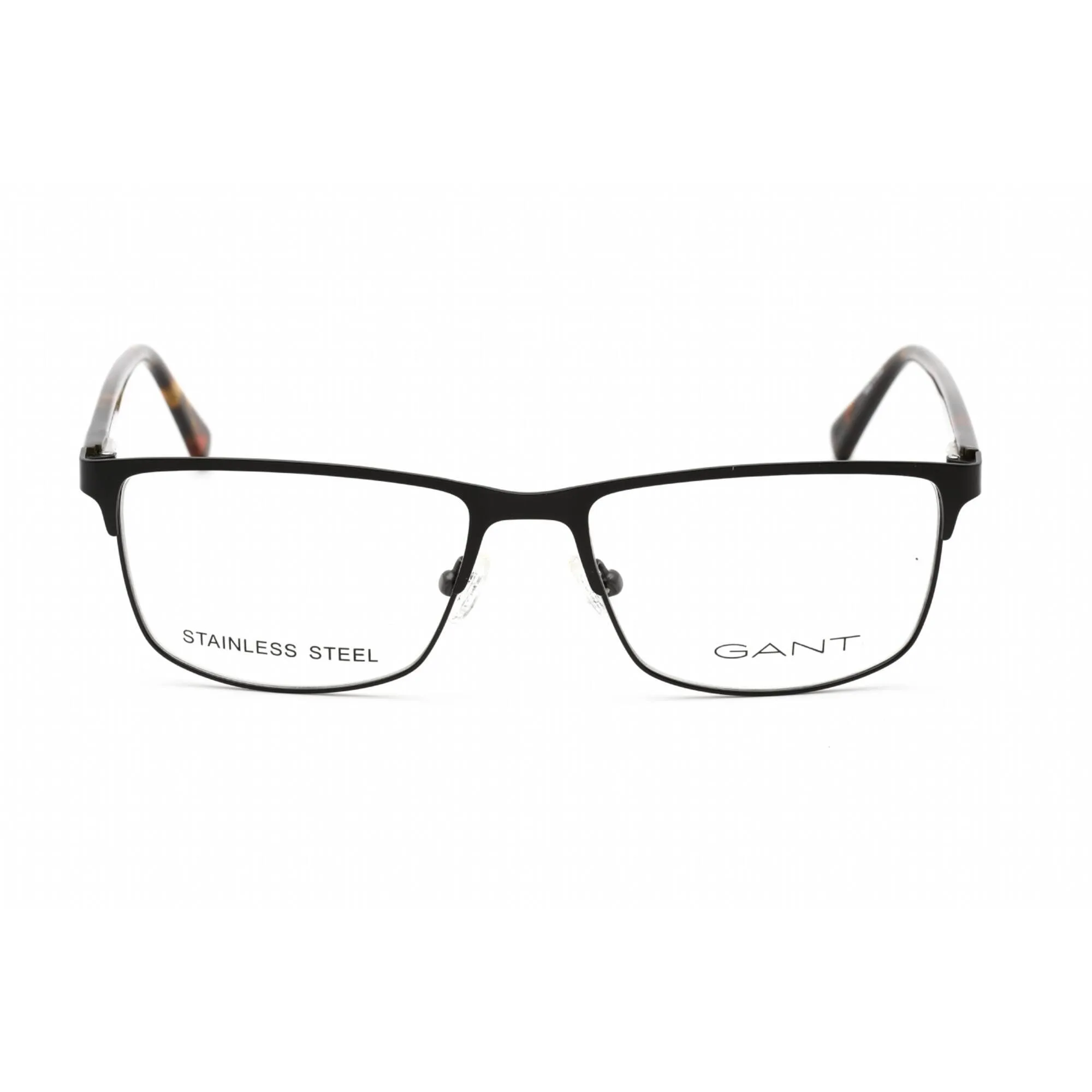 Gant Women's Eyeglasses - Matte Black/Havana Rectangular Metal Frame | GA3226 002