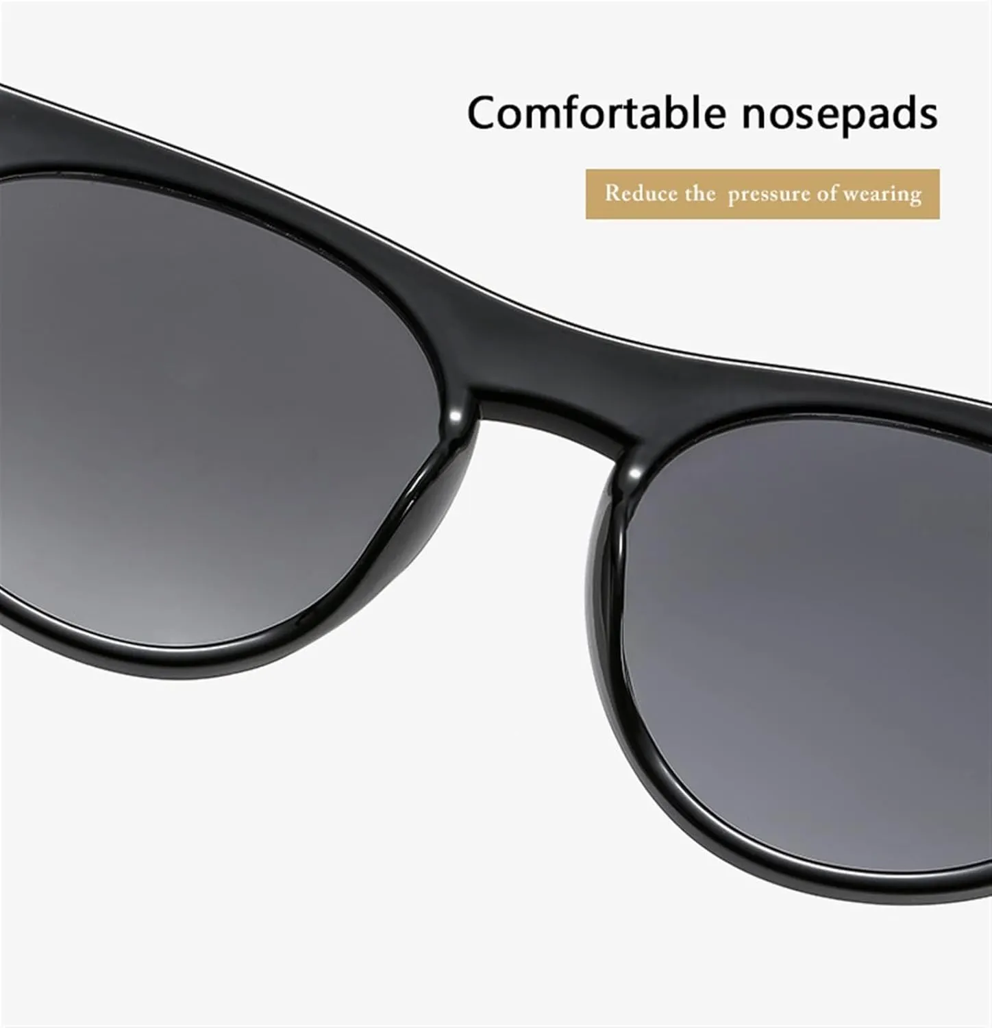 GAOXIN Cat Eye Men and Women Round Frame Sunglasses Outdoor Vacation Sunshade (Color : D, Size : Medium)