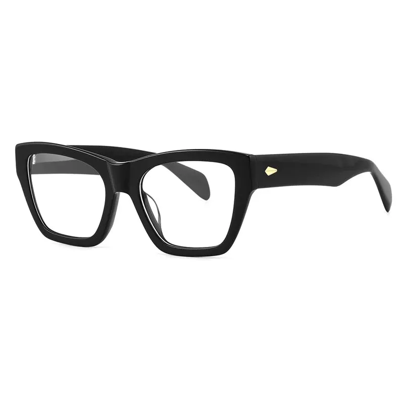 Gatenac Unisex Full Rim Square Acetate Eyeglasses Gxyj-1177