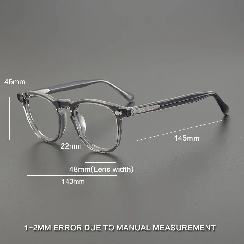 Gatenac Unisex Full Rim Square Acetate Eyeglasses Gxyj1142