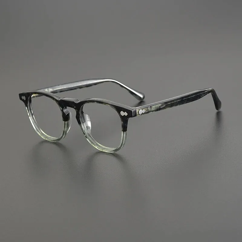 Gatenac Unisex Full Rim Square Acetate Eyeglasses Gxyj1142
