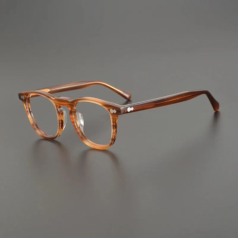 Gatenac Unisex Full Rim Square Acetate Eyeglasses Gxyj1142