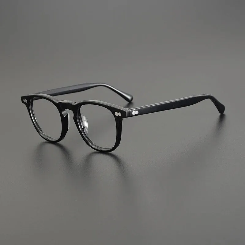Gatenac Unisex Full Rim Square Acetate Eyeglasses Gxyj1142