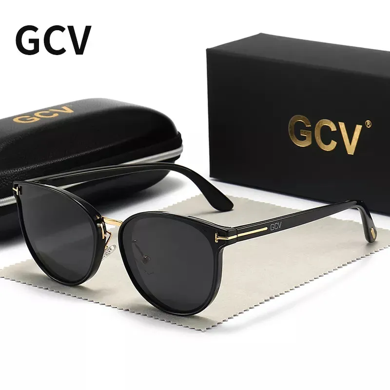 GCV Polarized Cat Eye Sunglasses - Elevate Your Style with Luxury and UV Protection