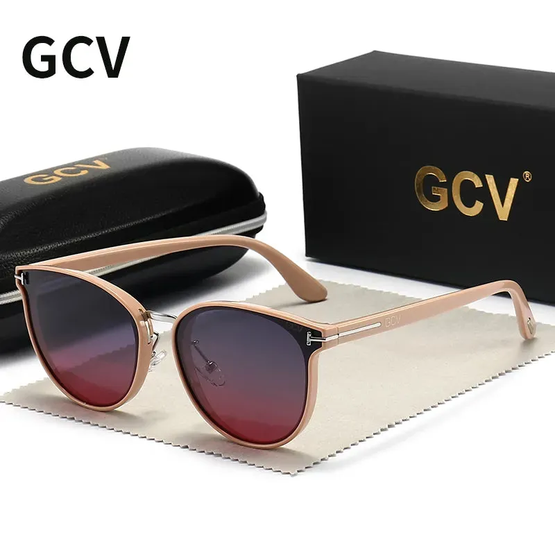 GCV Polarized Cat Eye Sunglasses - Elevate Your Style with Luxury and UV Protection