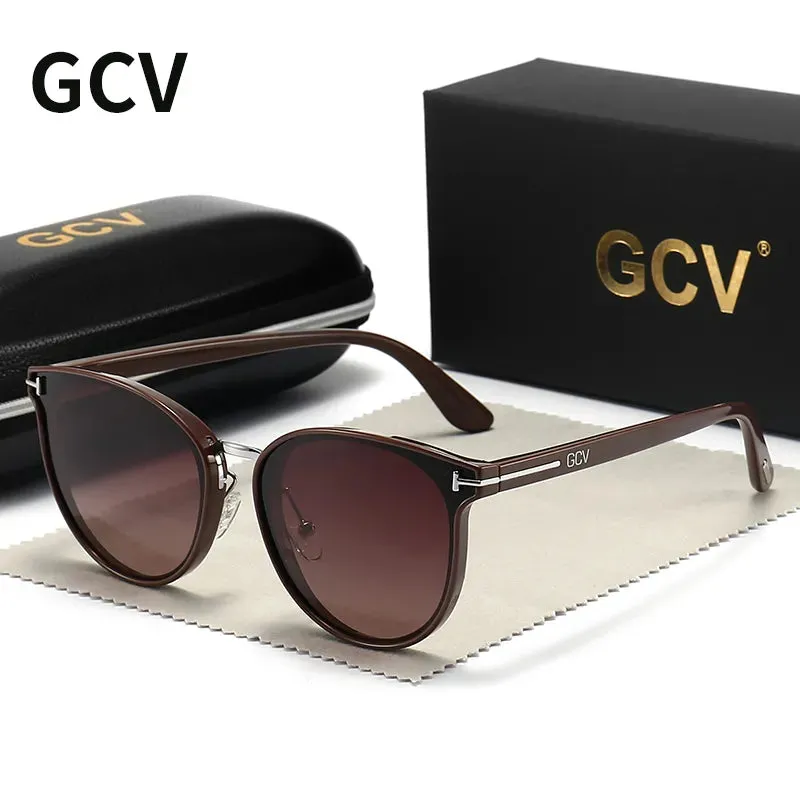 GCV Polarized Cat Eye Sunglasses - Elevate Your Style with Luxury and UV Protection