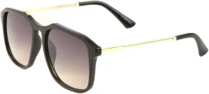 Geometric Top Square Lens High Curved Bridge Aviator Sunglasses