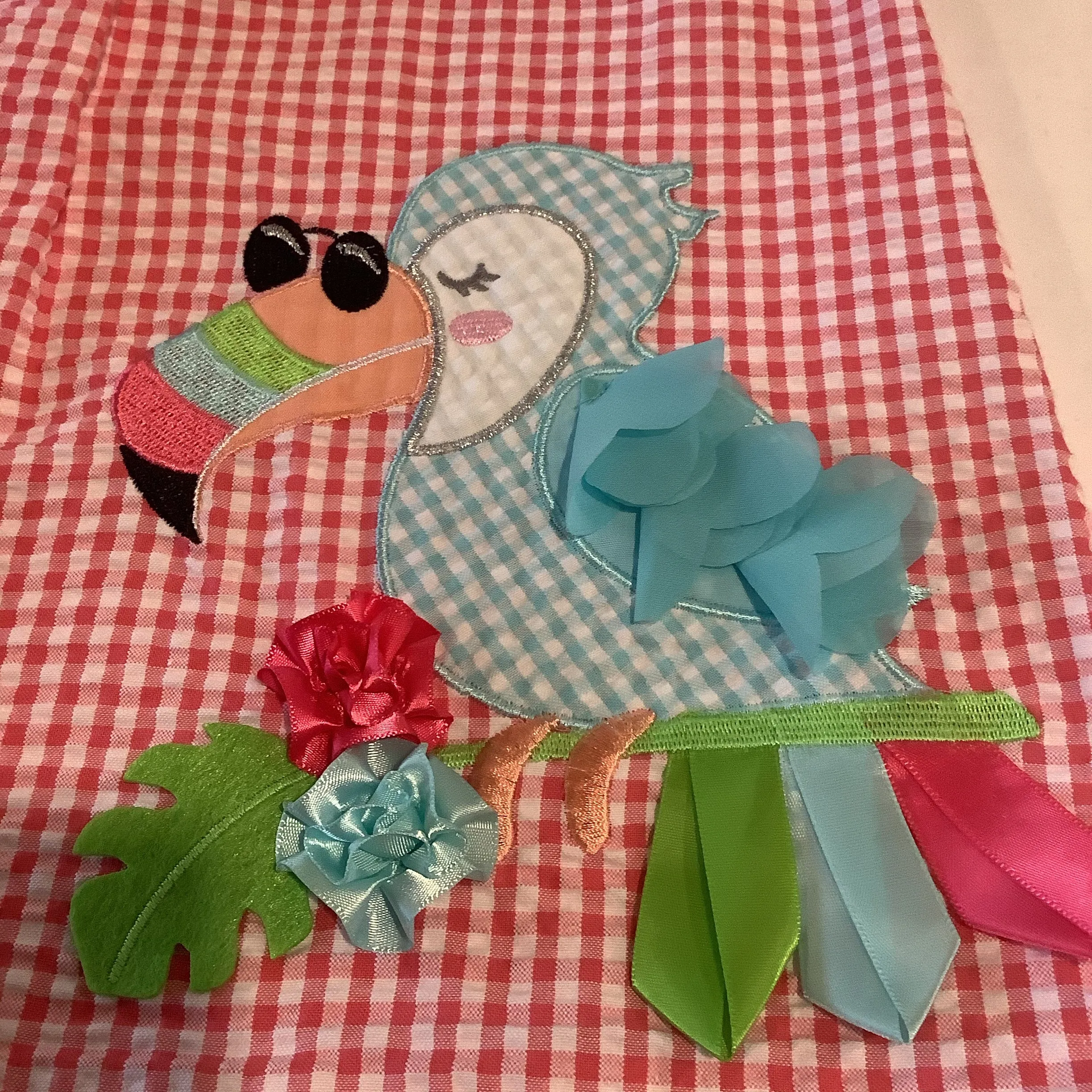 Gingham Toucan Dress | Bonnie Jean