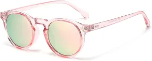 Gleyemor Kids Polarized Cute Round Sunglasses for Kids Girls Boys Age 3-8
