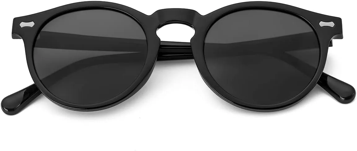 Gleyemor Kids Polarized Cute Round Sunglasses for Kids Girls Boys Age 3-8