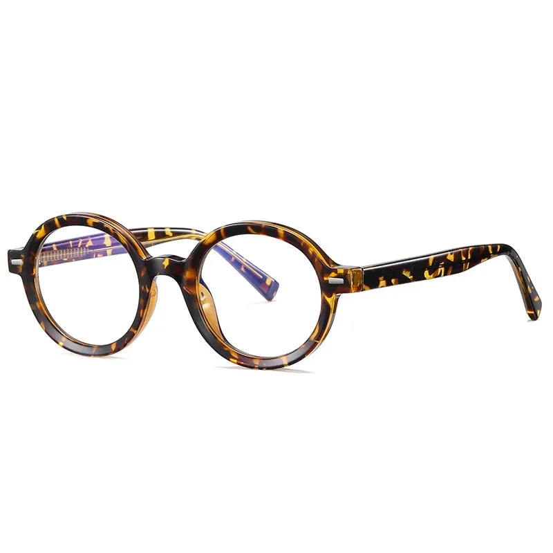 Gmei Unisex Full Rim TR 90 Titanium Round Frame Eyeglasses 2092