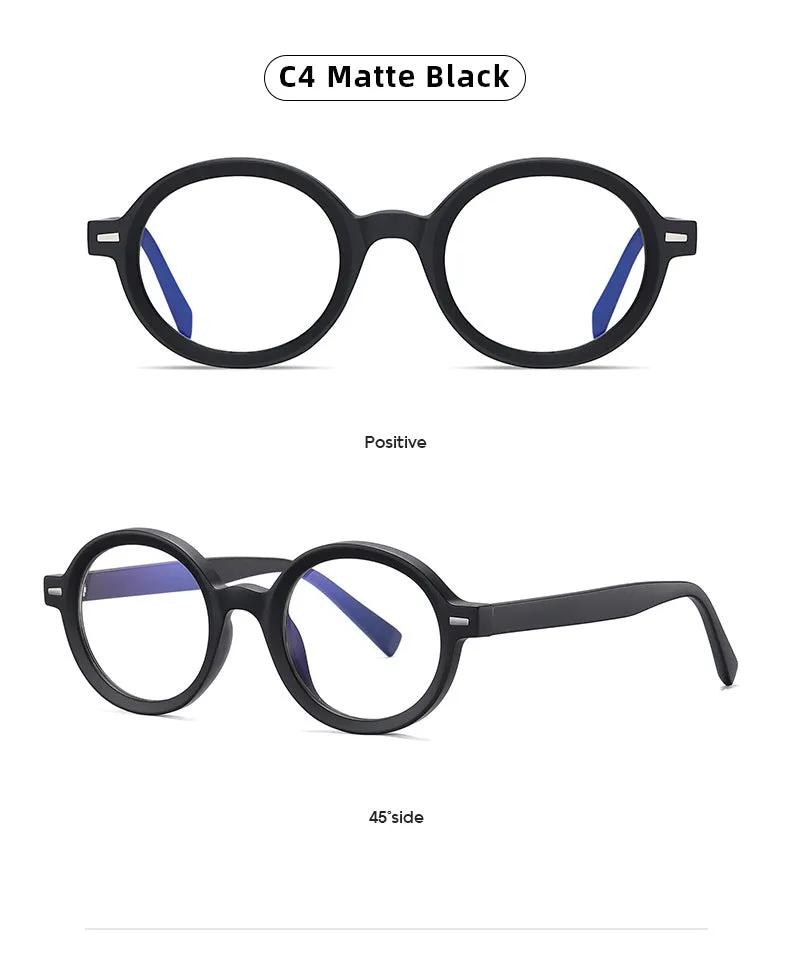 Gmei Unisex Full Rim TR 90 Titanium Round Frame Eyeglasses 2092