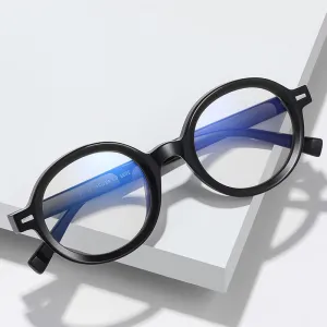 Gmei Unisex Full Rim TR 90 Titanium Round Frame Eyeglasses 2092