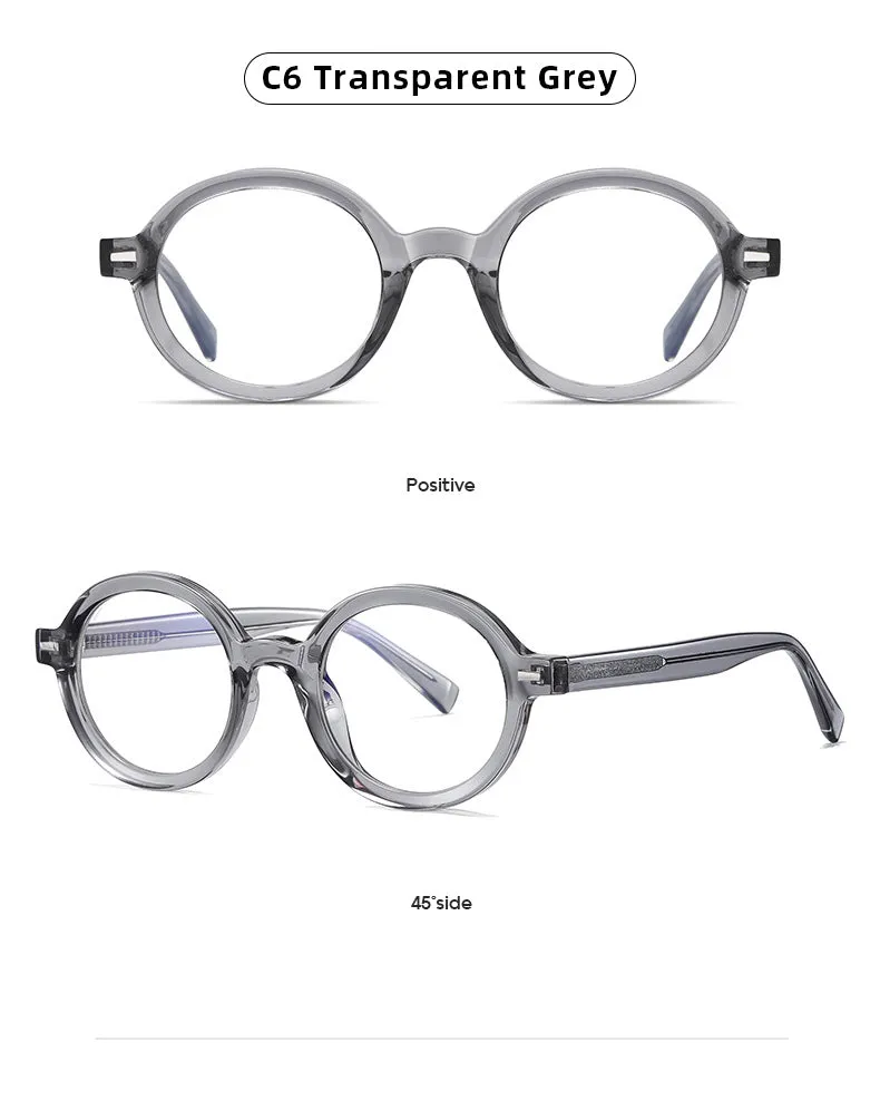 Gmei Unisex Full Rim TR 90 Titanium Round Frame Eyeglasses 2092
