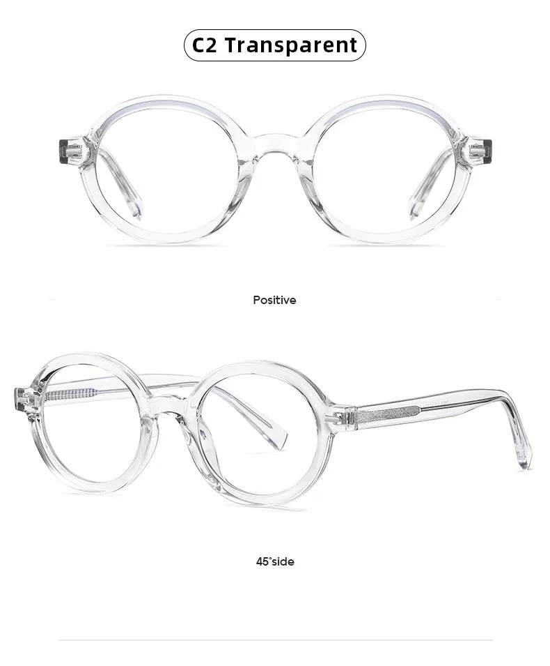 Gmei Unisex Full Rim TR 90 Titanium Round Frame Eyeglasses 2092