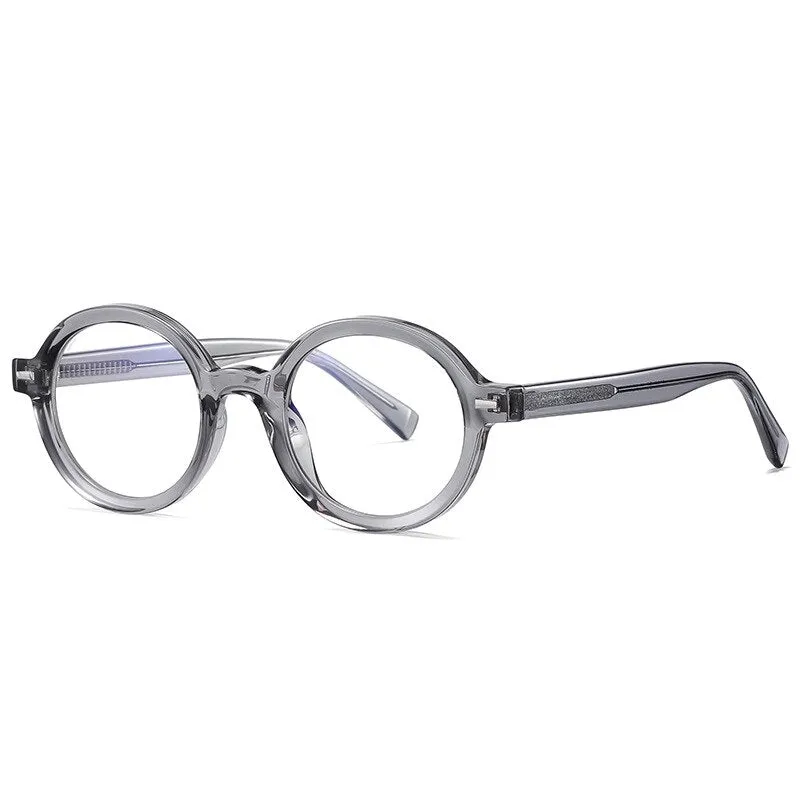Gmei Unisex Full Rim TR 90 Titanium Round Frame Eyeglasses 2092
