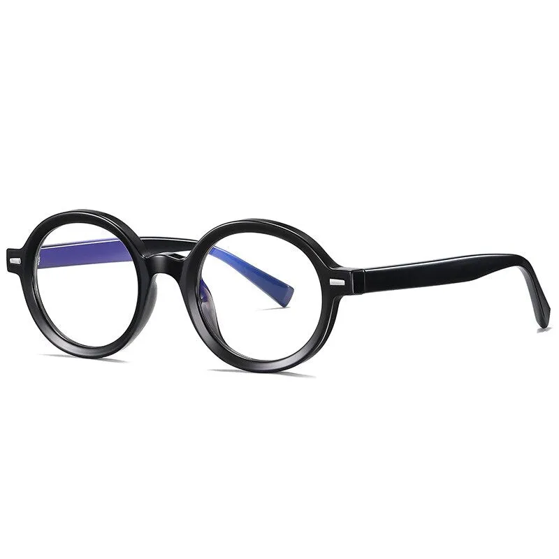 Gmei Unisex Full Rim TR 90 Titanium Round Frame Eyeglasses 2092