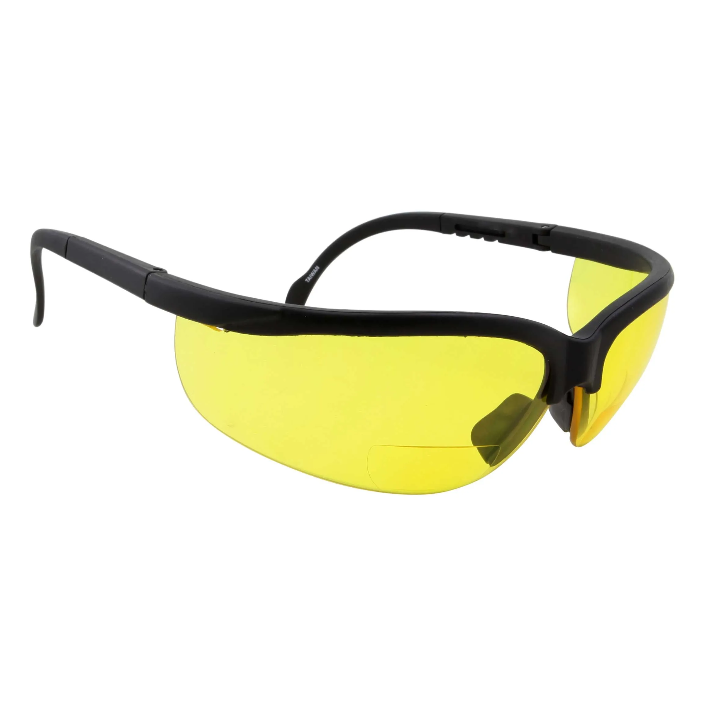 grinderPUNCH Bifocal Safety Reading Glasses Yellow Driving Night Vision Glasses Lens ANSI 100% Polycarbonate Lenses with UV400 Protection