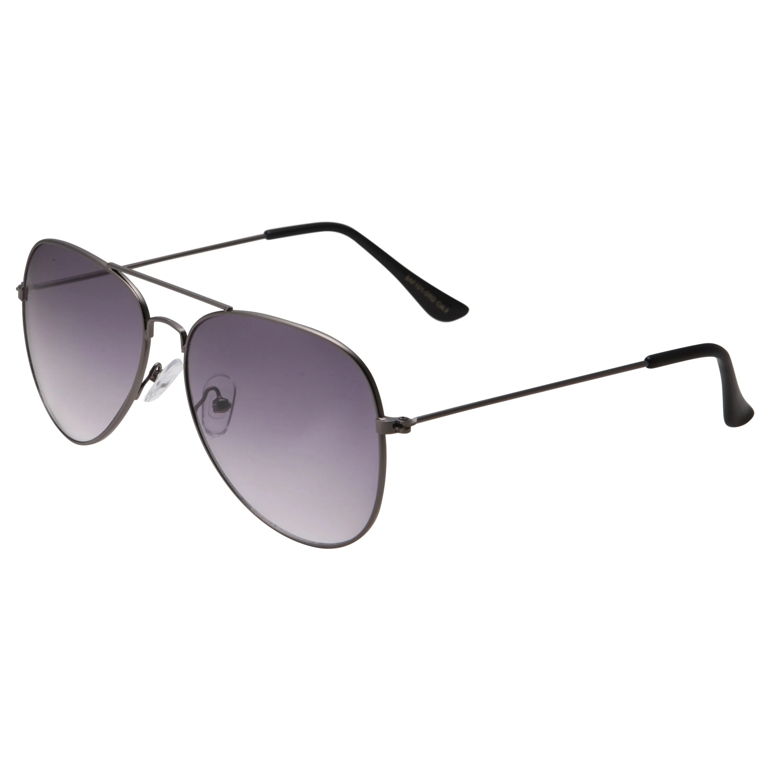 grinderPUNCH Classic Aviator Style Sunglasses Metal Frame Gradient Lens Black