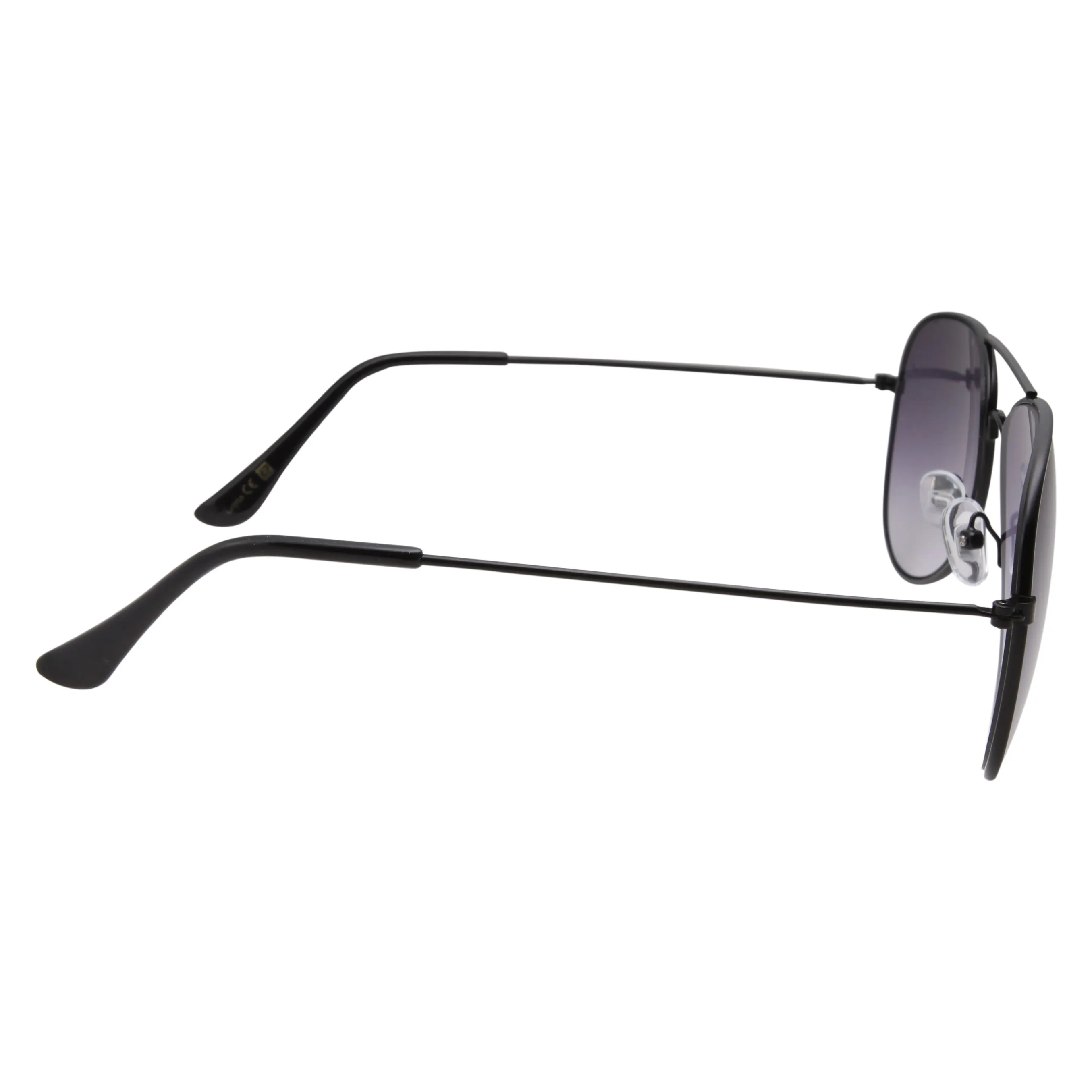 grinderPUNCH Classic Aviator Style Sunglasses Metal Frame Gradient Lens Black