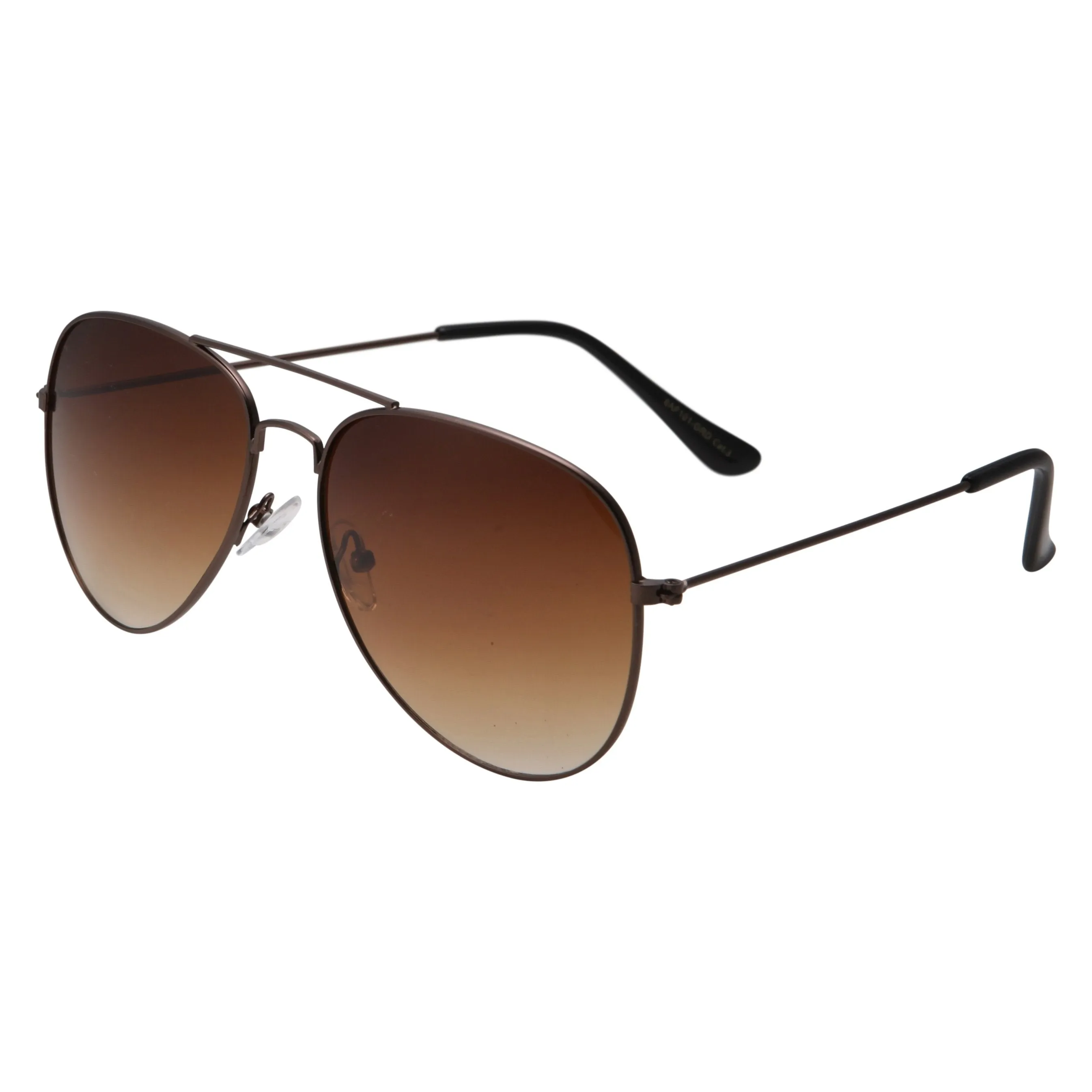 grinderPUNCH Classic Aviator Style Sunglasses Metal Frame Gradient Lens Black