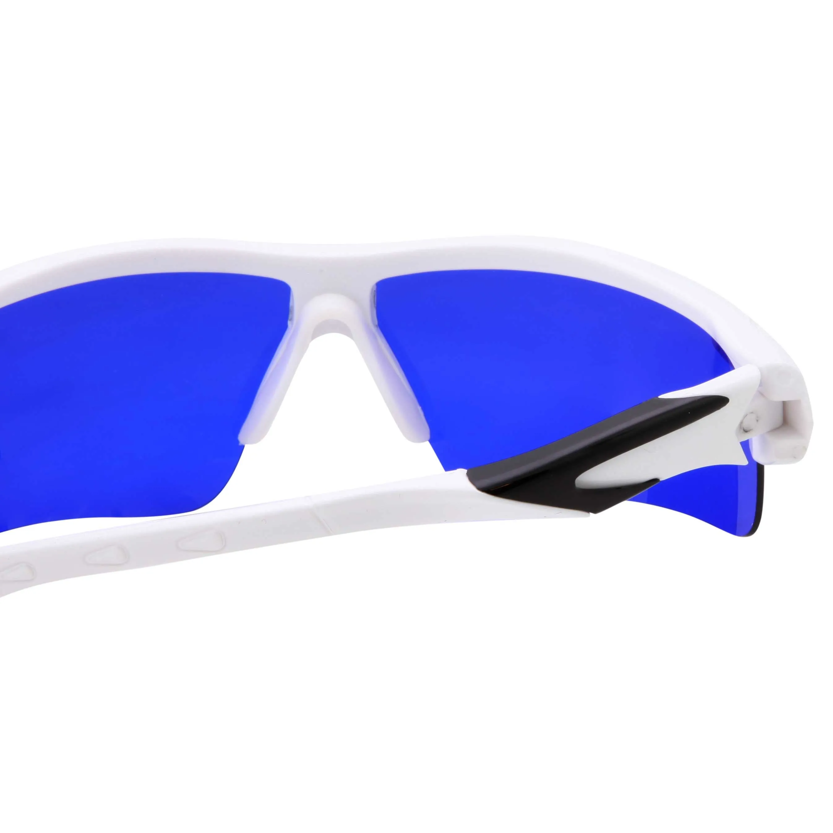 grinderPUNCH Mens Grip Sports Wrap Blue Lens Sunglasses