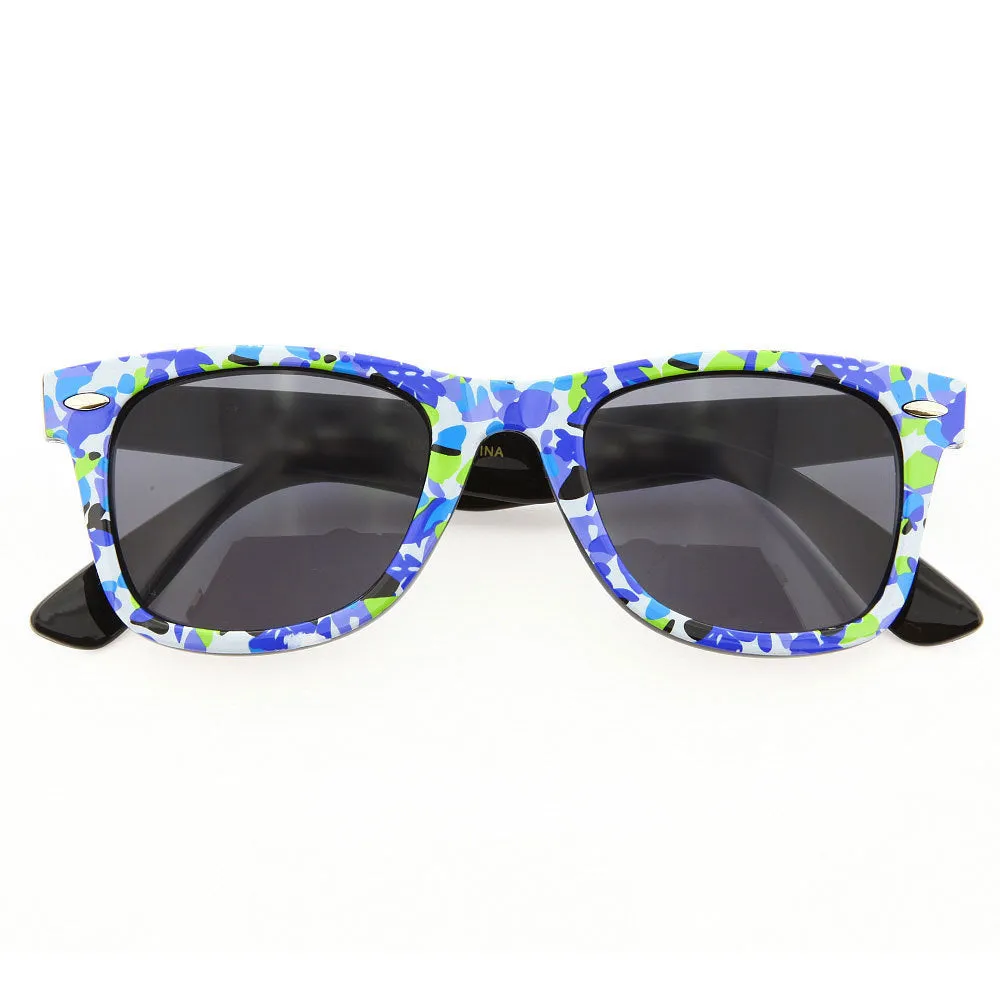 grinderPUNCH Women Sunglasses Classic Inspired Flower Fashion
