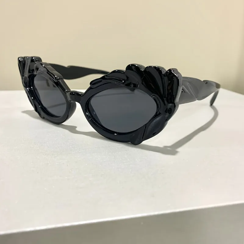 Groovy  Jelly Color Anti Glare Cat Eye Sunglasses