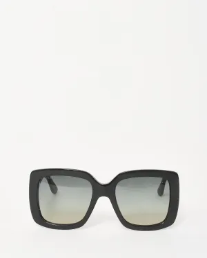 Gucci Black Acetate Logo Oversized GG0036S Square Sunglasses