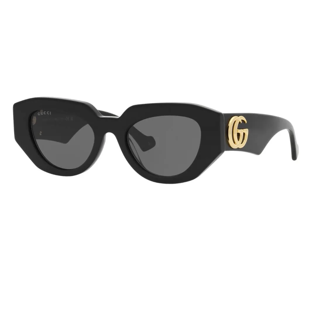 Gucci GG1421S 001 Women’s Sunglasses - Black Frame, Grey Lenses