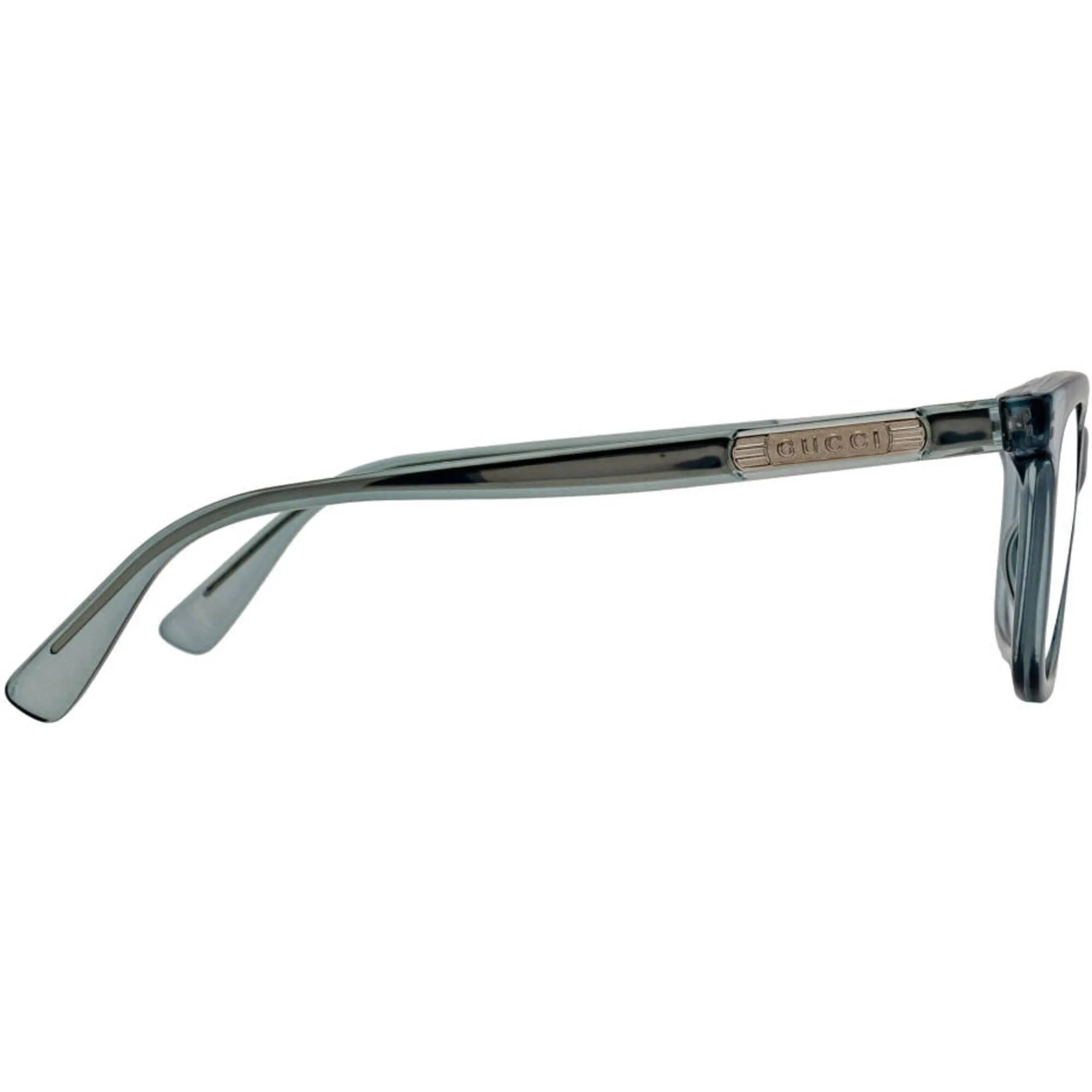 Gucci Men's Eyeglasses - Light-Blue Acetate Rectangular Frame Demo Lens | GG0938O 008