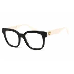 Gucci Unisex Eyeglasses - Black White Plastic Square Full Rim Frame | GG0958O 002
