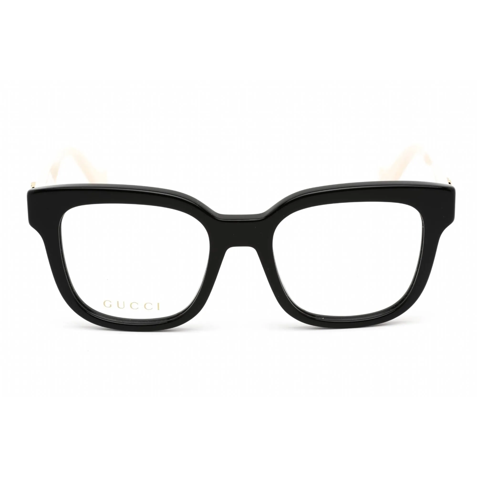 Gucci Unisex Eyeglasses - Black White Plastic Square Full Rim Frame | GG0958O 002