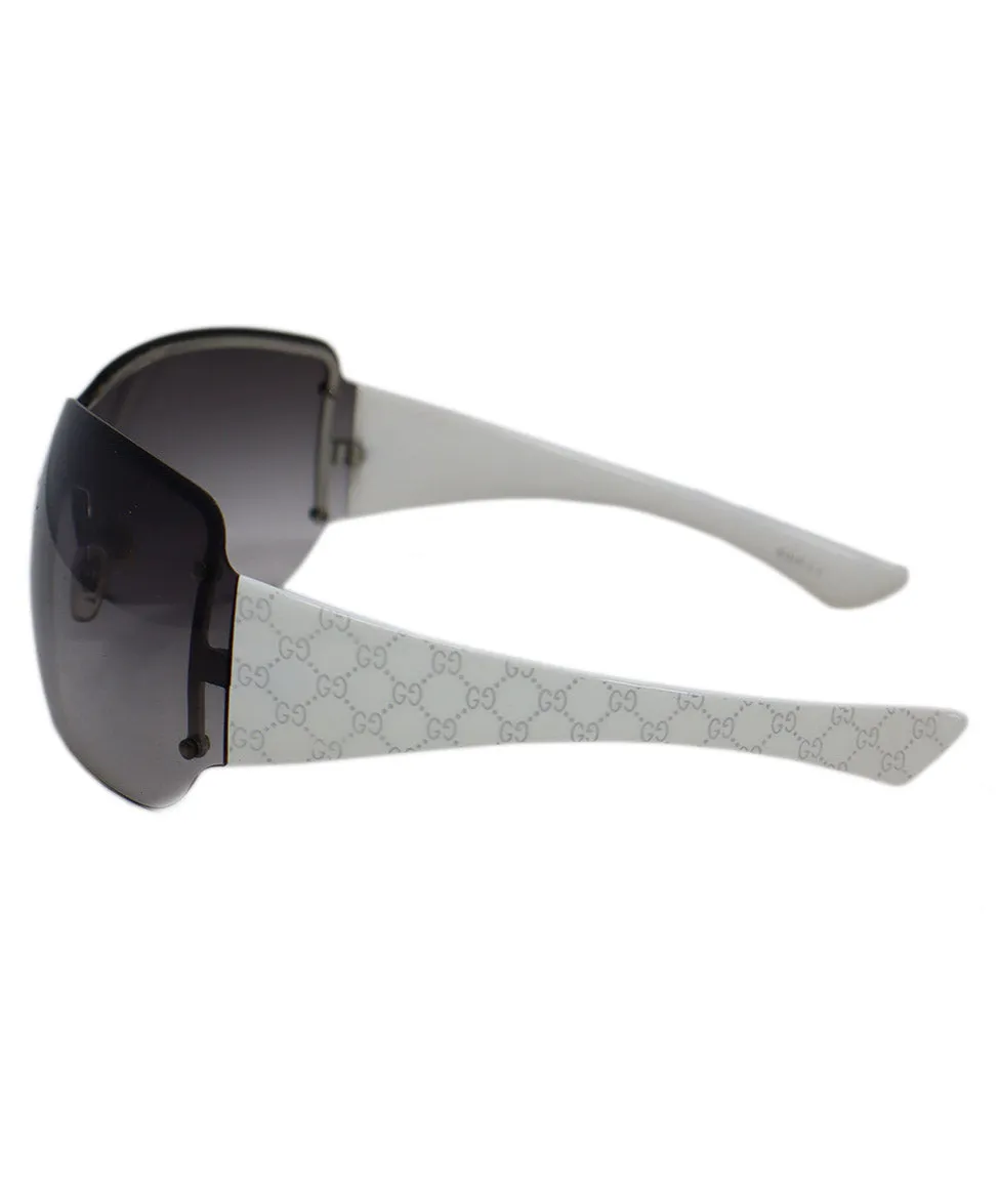 Gucci White & Grey Sunglasses