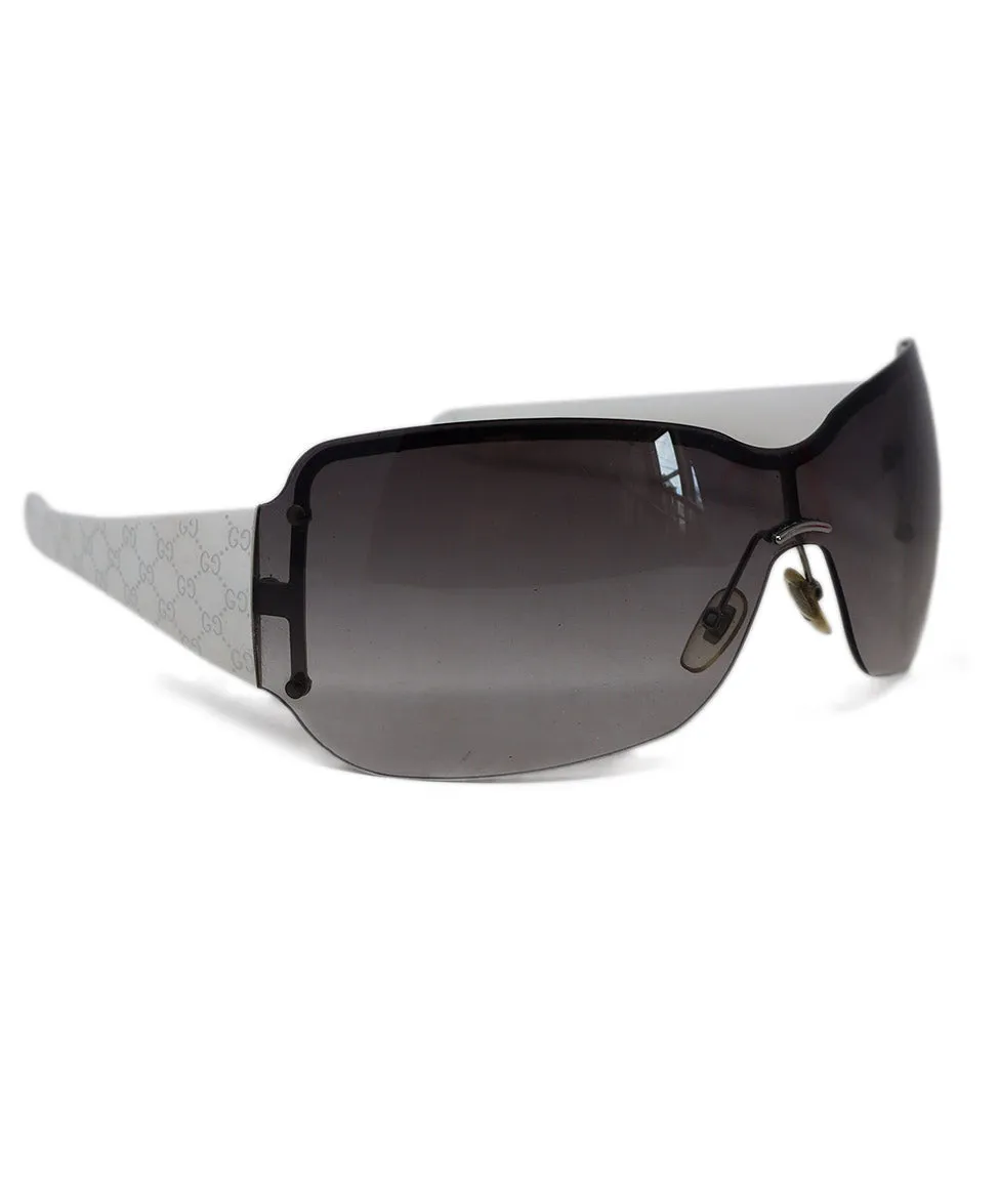 Gucci White & Grey Sunglasses