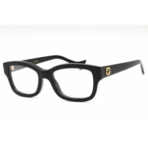 Gucci Women's Eyeglasses - Black Plastic Rectangular Full Rim Frame | GG1259O 001