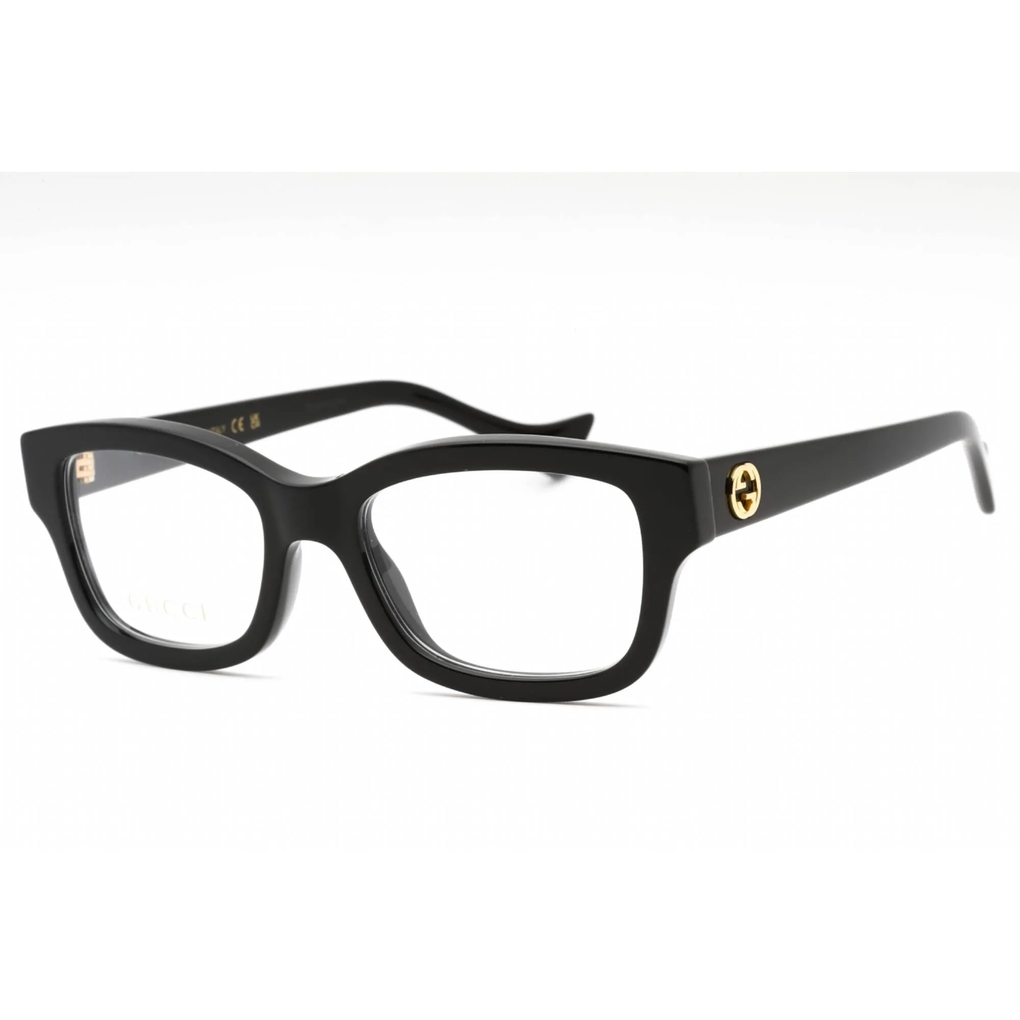Gucci Women's Eyeglasses - Black Plastic Rectangular Full Rim Frame | GG1259O 001