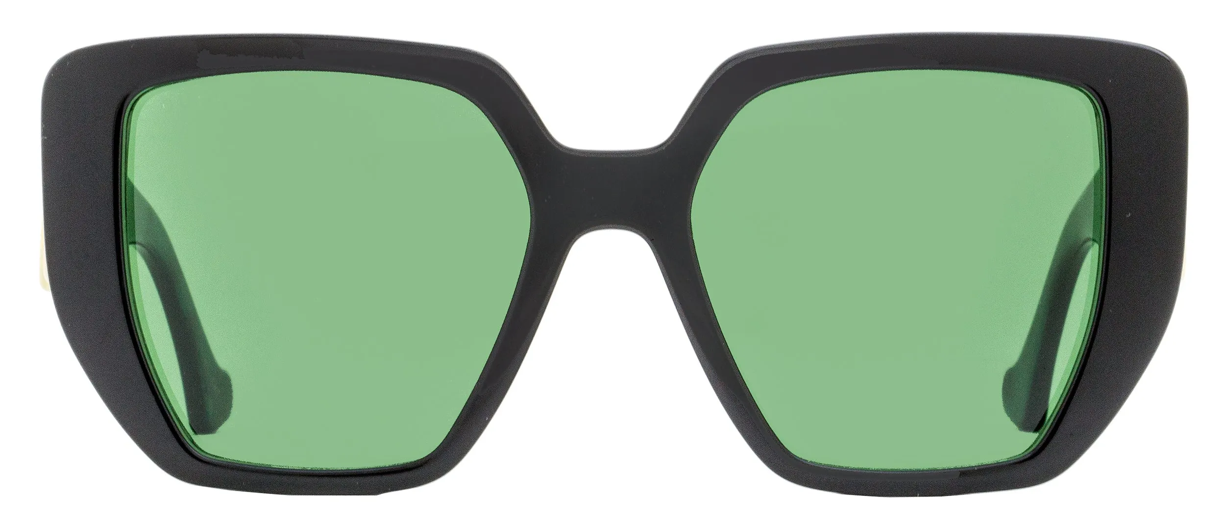 Gucci Women's Geometric Sunglasses GG0956S 001 Black/Green 54mm