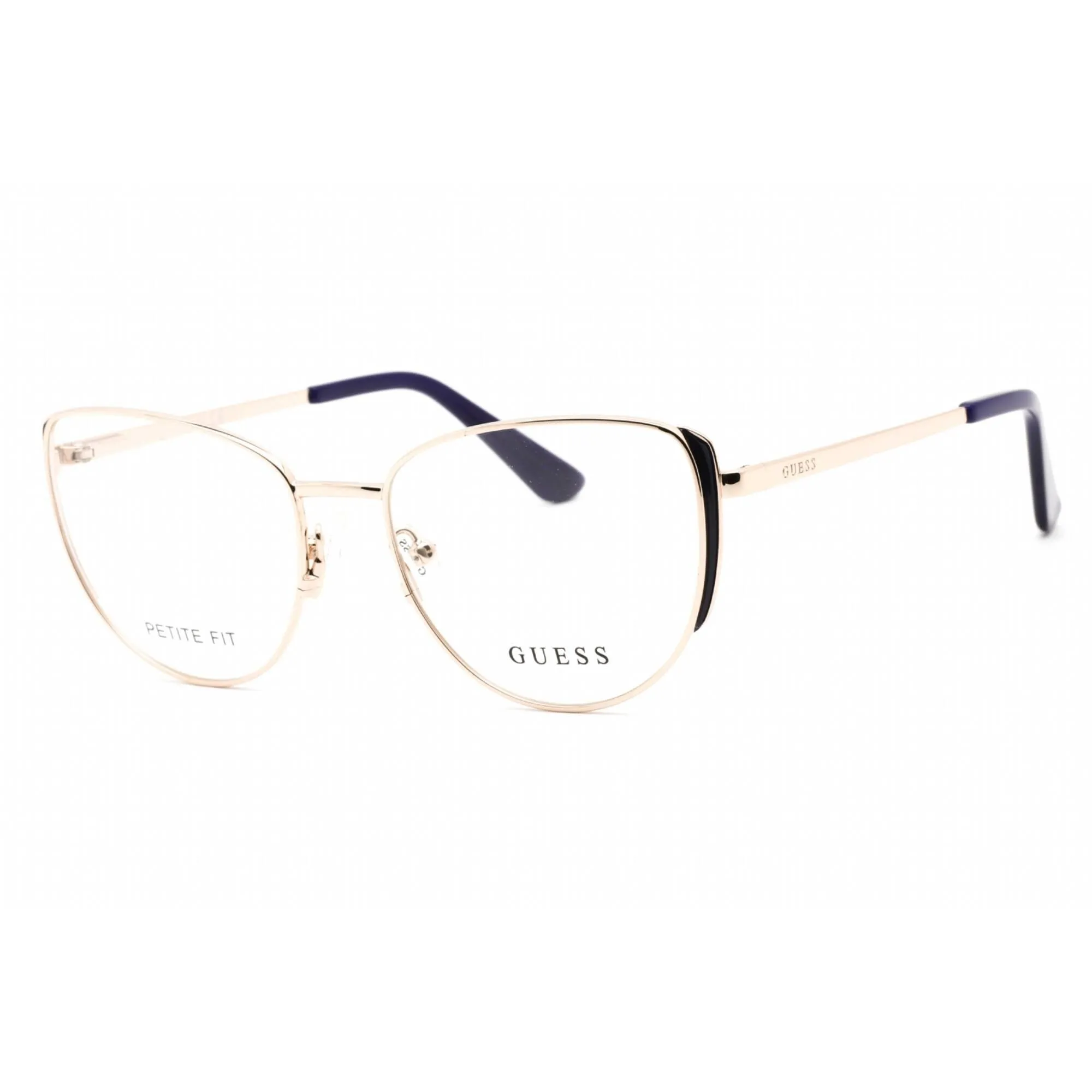 Guess Women's Eyeglasses - Full Rim Blue/Other Metal Cat Eye Shape Frame | GU2904 092
